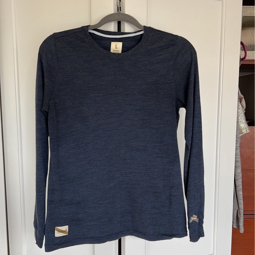 Tracksmith Harrier wool Long Sleeve top